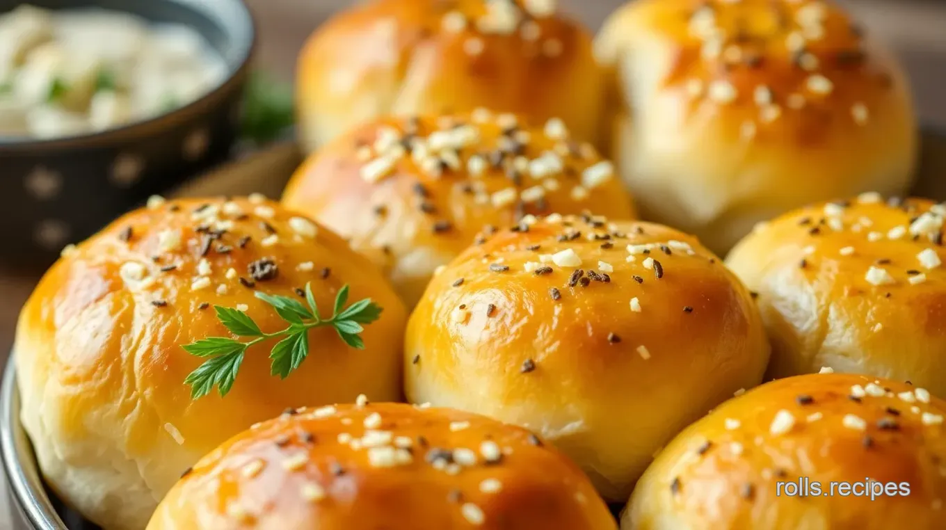 Cheesy Herb-Stuffed Rolls