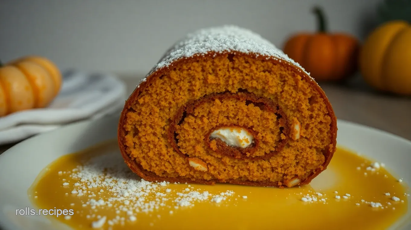 Classic Libby's Pumpkin Roll with Cream Cheese Filling