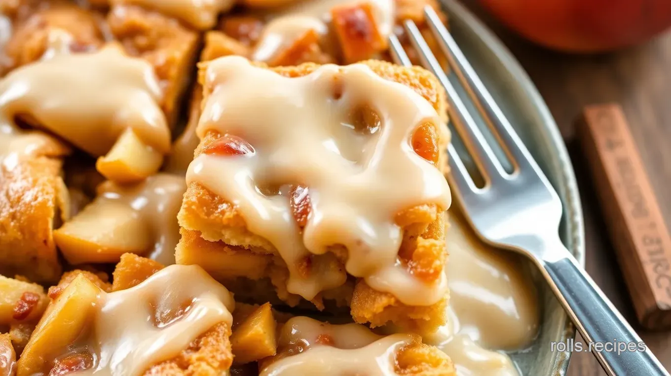 Delicious cinnamon roll apple pie bars with maple glaze: Ultimate Easy Recipe!