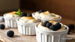 Bake Blackberry Pudding Pots with Meringue