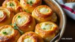 Bake Cheese Onion Rolls with Flaky Crust