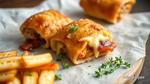 Bake Chicken Rolls with Bacon & Cheese