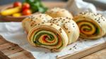 Bake Rainbow Rolls with Veggies & Seeds