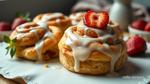 Bake Strawberry Cinnamon Rolls with Icing