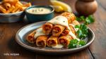 Fried Chicken Taquitos with Creamy Cheese