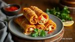 Fried Chicken Taquitos with Creamy Filling