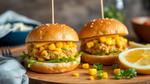 Pan-Fry Tuna Burgers with Sweetcorn Flavor