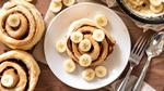 Peanut Butter Banana Cinnamon Rolls