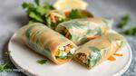 Quick Feta Spring Rolls with Fresh Herbs