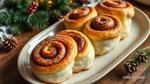 Warm Cinnamon Rolls for a Cozy Christmas