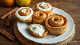 Bake Apple Cinnamon Rolls with Cream Cheese