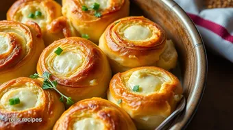 Bake Cheese Onion Rolls with Flaky Crust