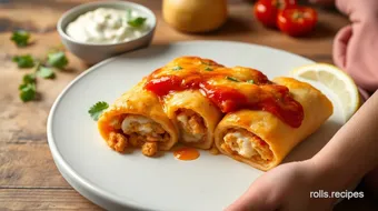 Bake Cheesy Chicken Pizza Rolls in 55 Min