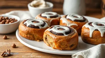 Bake Chocolate Rolls with Decadent Icing