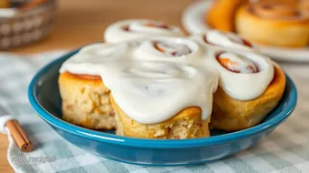 Bake Cinnamon Rolls with Creamy Frosting