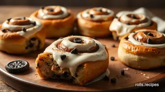 Bake Cookies & Cream Cinnamon Rolls