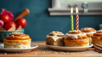 Bake Fun Birthday Cake Cinnamon Rolls