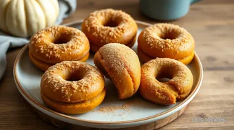 Baked Pumpkin Donuts with Cinnamon Sugar