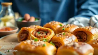 Baking Chorizo Rolls with Spicy Flavor