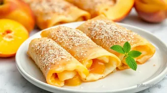 Delicious Peach Cobbler Egg Rolls: 5 Easy Ways to Enjoy Summer! recipe card