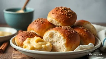 Easy Bread Rolls with Sweet Cinnamon Butter