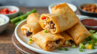 Fry Chicken Santa Fe Egg Rolls Delightful