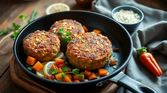 Pan-Fried Turkey Burgers with Hidden Oats