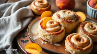 Bake Peach Cobbler Cinnamon Rolls Today!