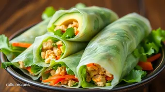 Quick Southwest Spring Rolls with Avocado recipe card