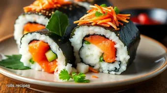 Ultimate Lion King Roll: Easy Sushi Recipe for Tropical Flavors! recipe card