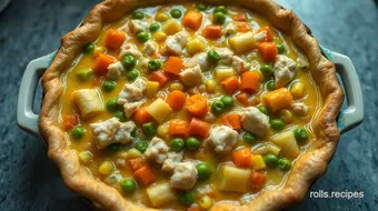 Ultimate turkey pot pie using crescent rolls: My Family’s Favorite! recipe card