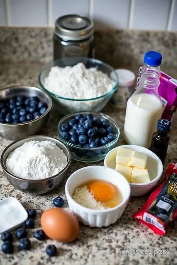 Blueberry Cheesecake Rolls ingredients