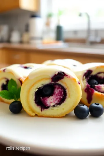 Blueberry Cheesecake Rolls steps