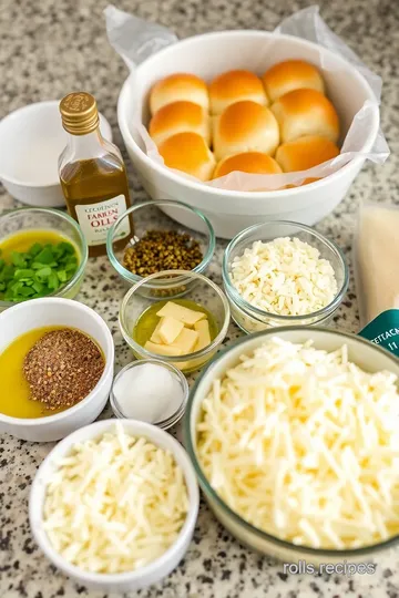 Cheesy Herb-Stuffed Rolls ingredients