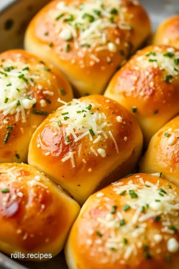 Cheesy Herb-Stuffed Rolls presentation