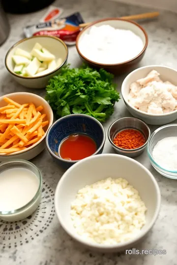 Chicken Tempura Roll ingredients