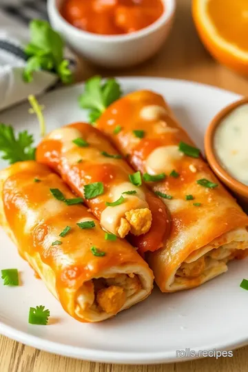 Crispy Orange Chicken Pizza Rolls presentation