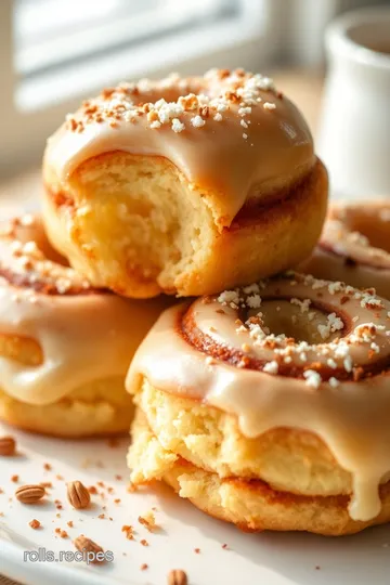 Decadent Cinnamon Roll Donuts presentation