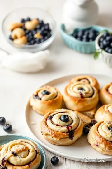 Soft & Fluffy Blueberry Rolls steps