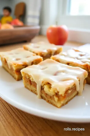 Delicious cinnamon roll apple pie bars with maple glaze: Ultimate Easy Recipe! steps