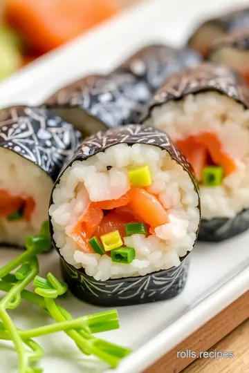 Easy yellowtail scallion roll: 5 Delicious Steps for Sushi Lovers! presentation