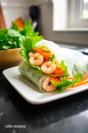 Fresh Prawn Rice Paper Rolls steps