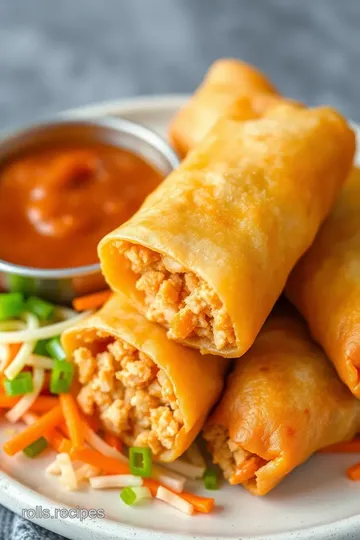 Fried Chicken Egg Rolls - Crispy & Fun presentation