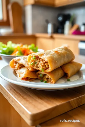 Fried Chicken Egg Rolls - Crispy & Fun steps