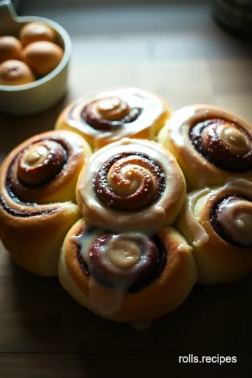 Heavenly Farmhouse Cinnamon Rolls presentation