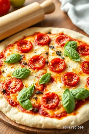 Perfectly Rolled Pizza Dough: Your Guide to Homemade Pizzas presentation