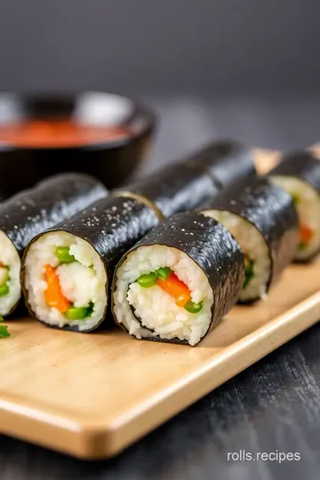 Potato Stick Sushi Roll presentation