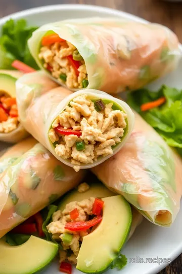 Southwest Spring Rolls presentation