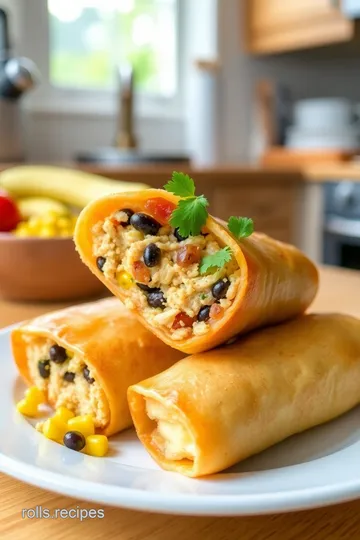 Santa Fe Chicken Egg Rolls steps