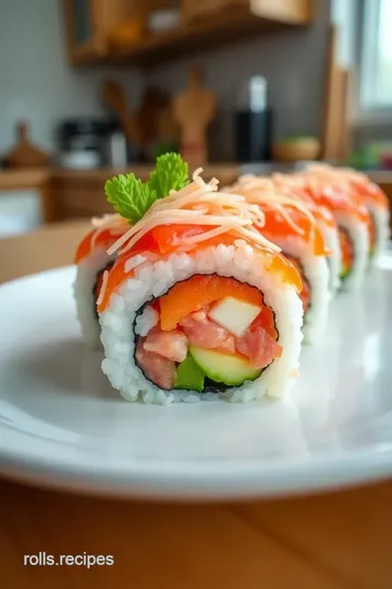 Savory Lion King Sushi Roll: A Tropical Twist on Classic Flavors steps